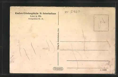 AK Linz a. Rh., Knaben-Erholungsheim St. Antoniushaus