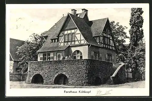 AK Stockstadt, Gasthof Forsthaus Kühkopf