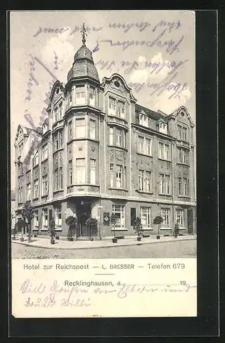 AK Recklinghausen, Hotel zur Reichspost