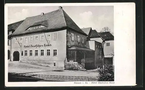 AK Nossen i. Sa., Hotel Deutsches Haus