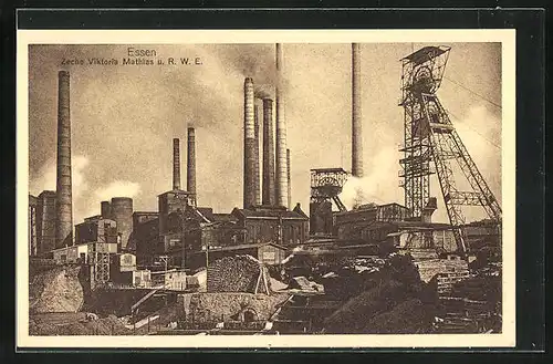 AK Essen, Zeche Victoria Mathias u. R.W.E.