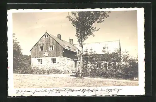 AK Schellerhau im Erzgeb., Gasthof am Waldrand