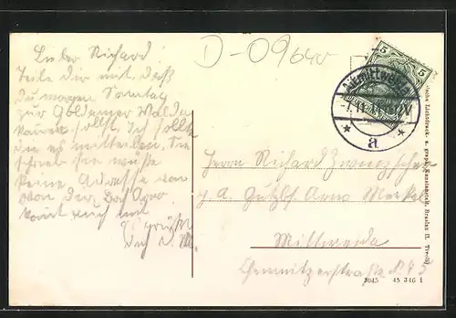 AK Mittweida S., Totalansicht des Elektro-Technikums