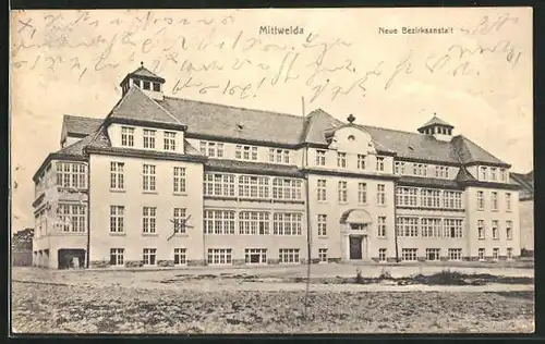 AK Mittweida, Totalansicht der neuen Bezirksanstalt