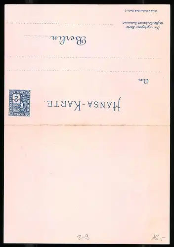 Klapp-AK Berlin, Private Stadtpost Hansa