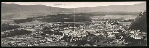 Klapp-AK Judenburg, Panorama mit Fernsicht