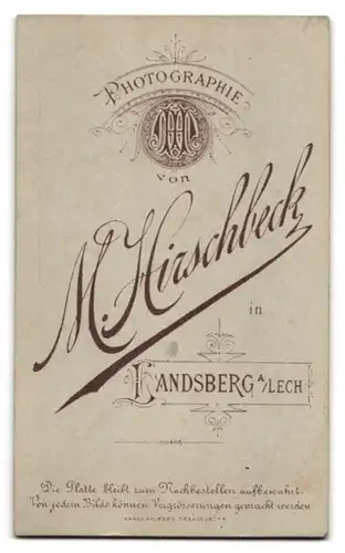 Fotografie H. Hirschbeck, Landsberg a. Lech, Portrait junge Dame mit Kragenbrosche und Halskette