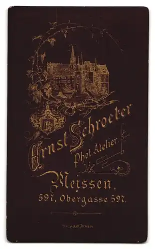 Fotografie Ernst Schroeter, Meissen, Obergasse 597, Portrait junger Herr mit moderner Frisur