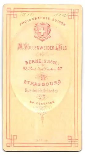 Fotografie M. Vollenweider & Fils, Bern, Rue des Postes 47, Einjährig-Freiwilliger mit Pickelhaube, Inf. Rgt. 10