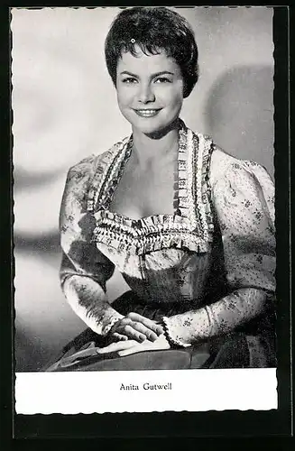AK Schauspielerin Anita Gutwell in ihrer Rolle in Das alte Försterhaus