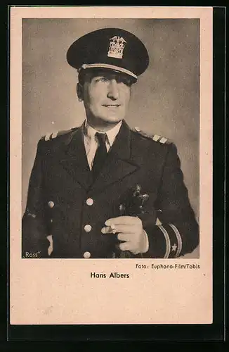 AK Schauspieler Hans Albers in Uniform