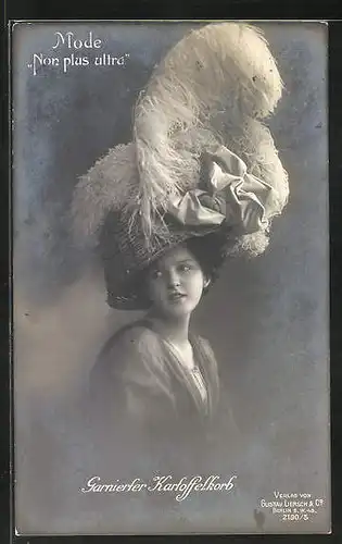 AK Mode Non plus ultra, Garnierter Kartoffelkorb