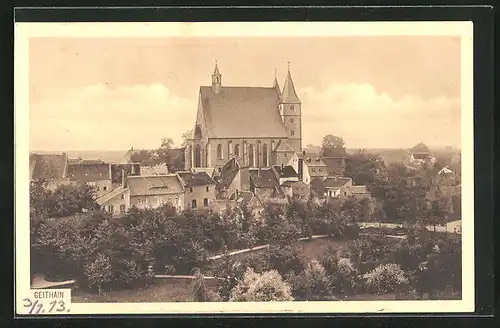 AK Geithain, Ortspartie mit Kirche