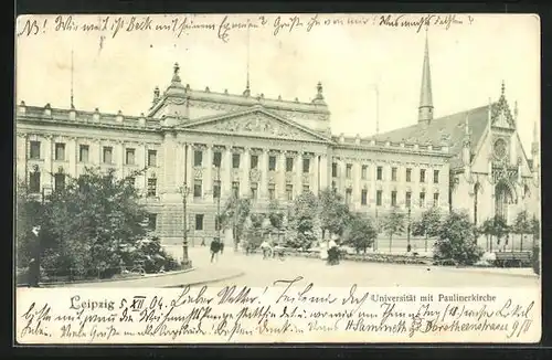 AK Leipzig, Universität mit Paulinerkirche