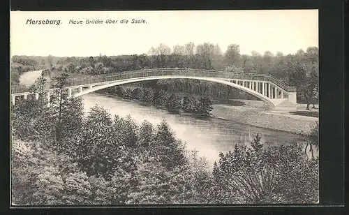 AK Merseburg, Neue Brücke über die Saale