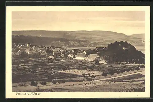 AK Polle a. d. Weser, Panorama