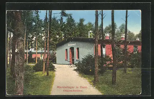 AK Munsterlager in Hann, Offiziers-Baracken