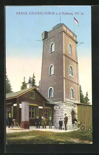 AK Stützengrün, Kuhberg, Prinz Georg-Turm