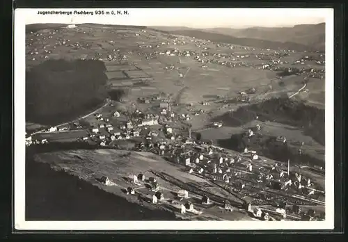 AK Georgental, Jugendherberge Aschberg, Fliegeraufnahme