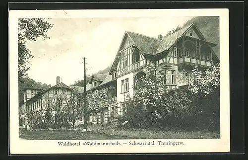 AK Schwarzatal, Hotel Waldhotel Waidmannsheil