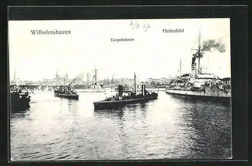 AK Wilhelmshaven, Torpedoboote im Kriegshafen