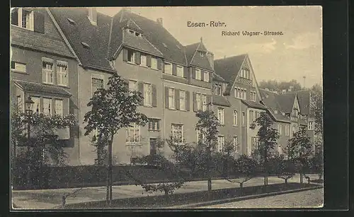 AK Essen / Ruhr, Partie der Richard-Wagner-Strasse