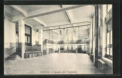 AK Gröba, Inneres der Turnhalle