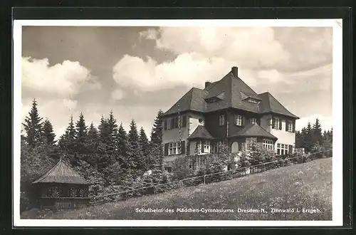 AK Zinnwald /Erzgeb., Schulheim des Mädchen-Gymnasiums