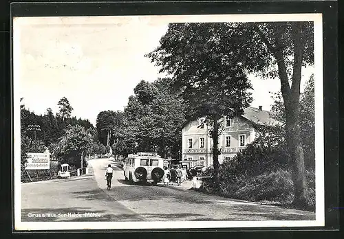 AK Langebrück, Gasthaus Haide-Mühle