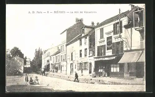 AK Bièvres, La Rue de Versailles