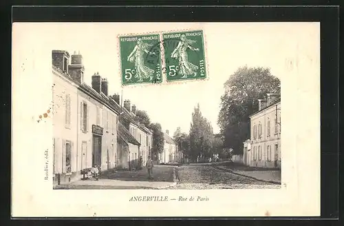 AK Angerville, Rue de Paris