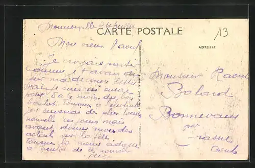 AK Angerville, Une rue