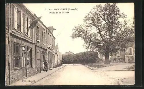 AK Les Molières, Place de la Mairie