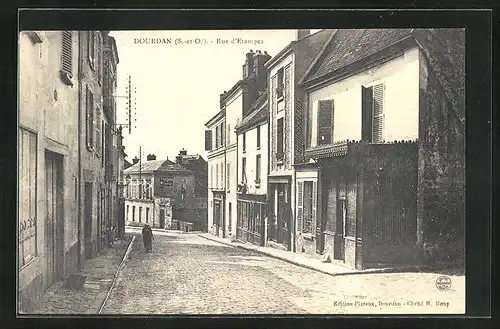 AK Dourdan, Rue d`Etampes