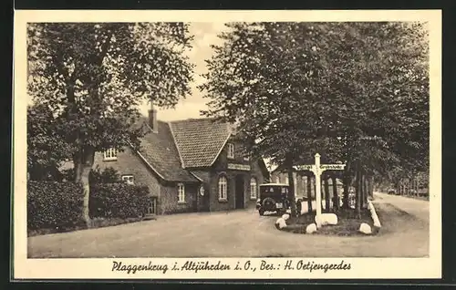 AK Altjührden i. O., Gasthaus Plaggenkrug