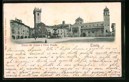 Relief-AK Trento, Piazza del Duomo e Torre Grande