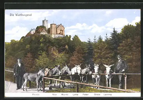 AK Eselstandplatz mit Wartburg