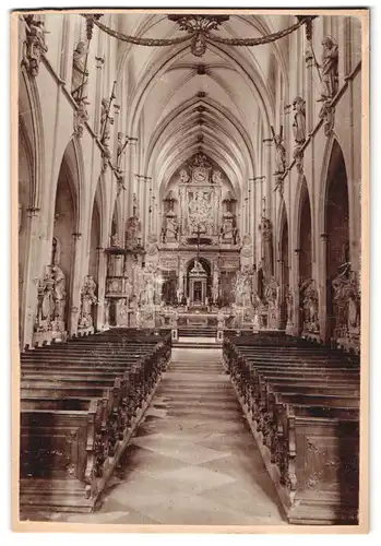 Fotografie unbekannter Fotograf, Ansicht Salem, Inneres der Klosterkirche mit Altar