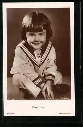 AK Schauspieler David Lee im Matrosenanzug