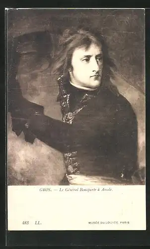 Künstler-AK Arcola, General Napoleon Bonaparte