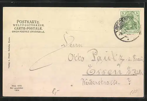 AK Essen /Ruhr, Colosseum und Denkmal