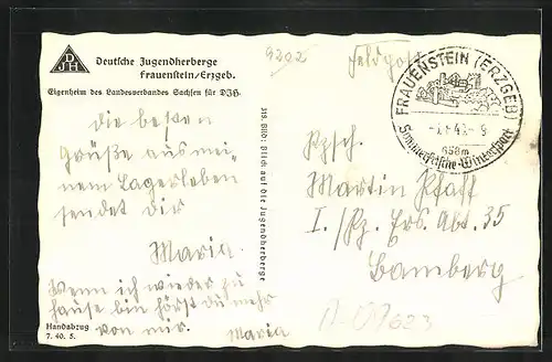 AK Frauenstein /Erzgeb., Jugendherberge