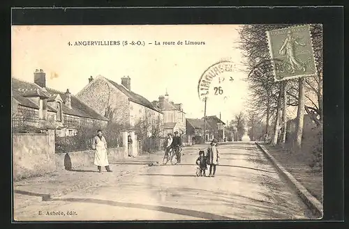 AK Angervilliers, La route de Limours