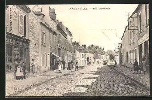 AK Angerville, Rue Nationale