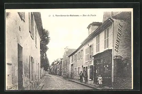 AK Verrières-le-Buisson, Rue de Paris