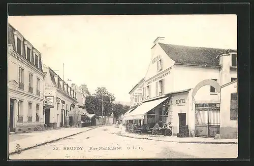 AK Brunoy, Rue Monmartel, Hôtel Commerce