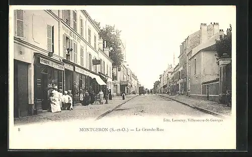 AK Montgeron, La Grande-Rue