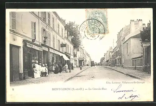 AK Montgeron, La Grande-Rue