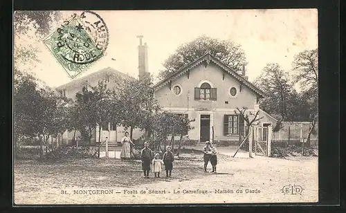 AK Montgeron, Forêt de Sénart, Le Carrefour, Maison du garde