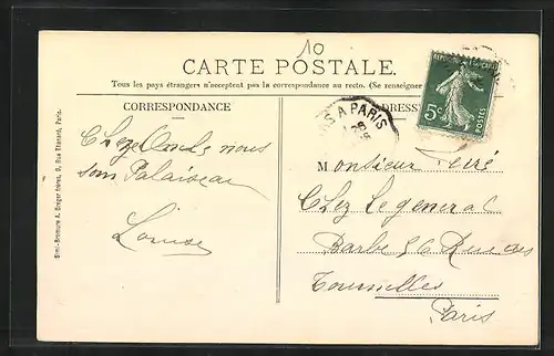 AK Palaiseau, Rue de Paris No. 1